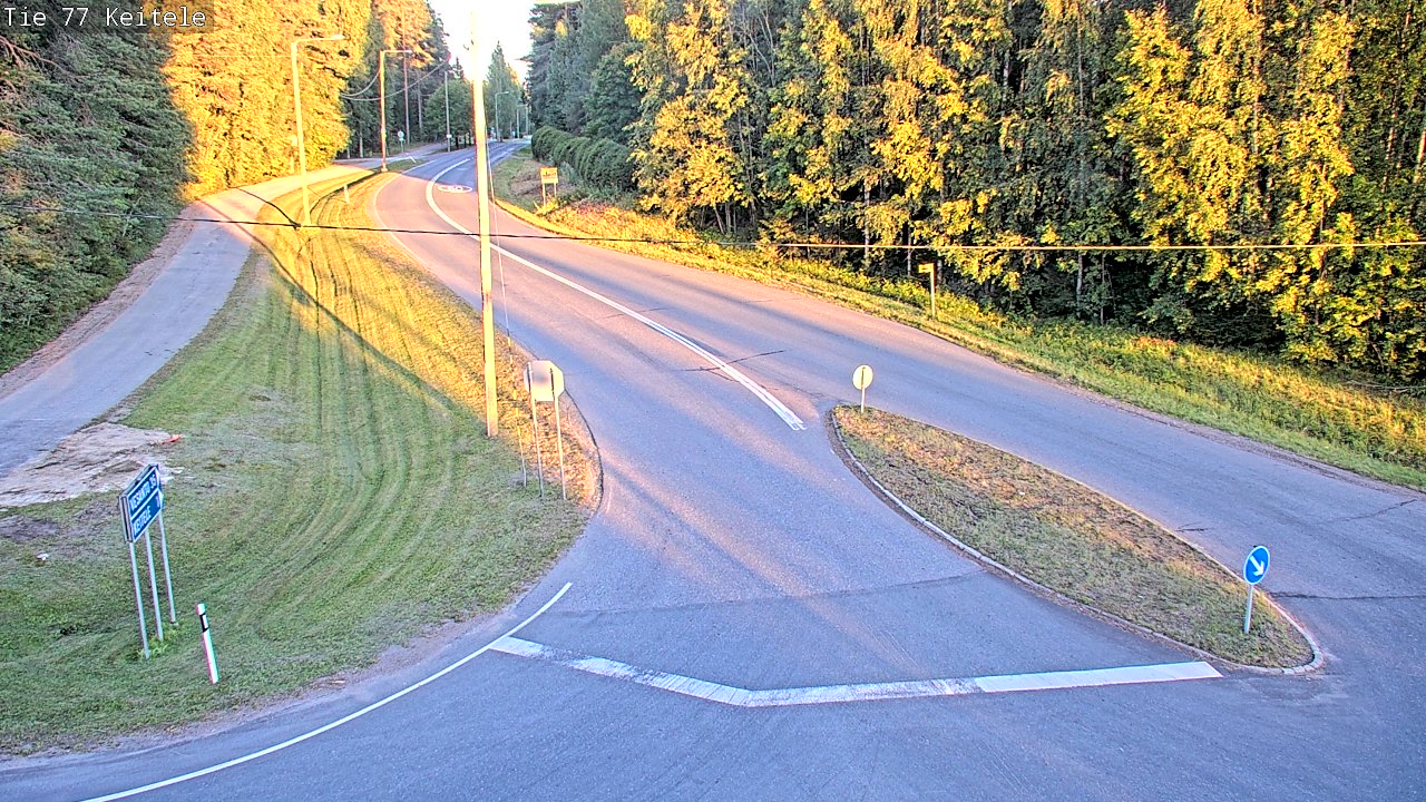 Weather Camera Image Väg 77 Keitele, Keitele, Pohjois-Savo