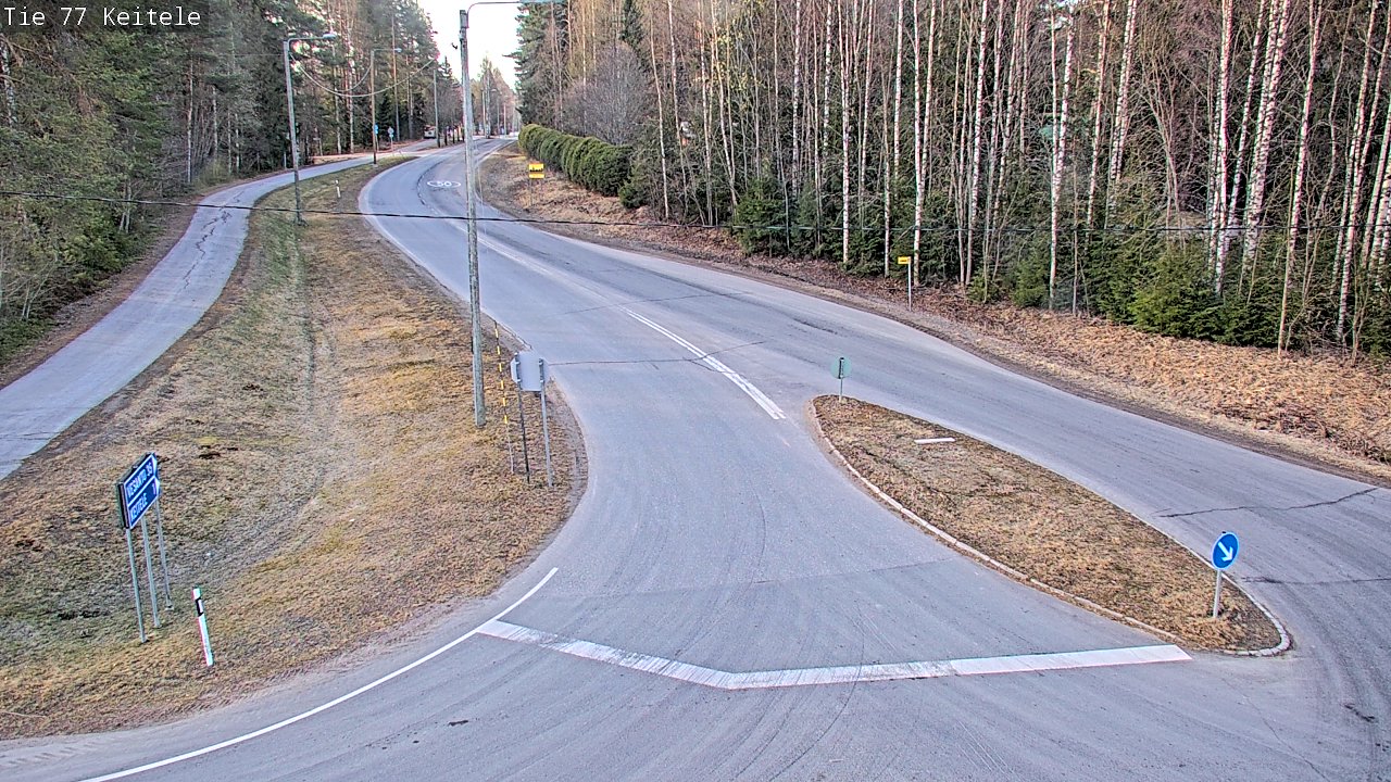 Weather Camera Image Road 77 Keitele, Keitele, Pohjois-Savo