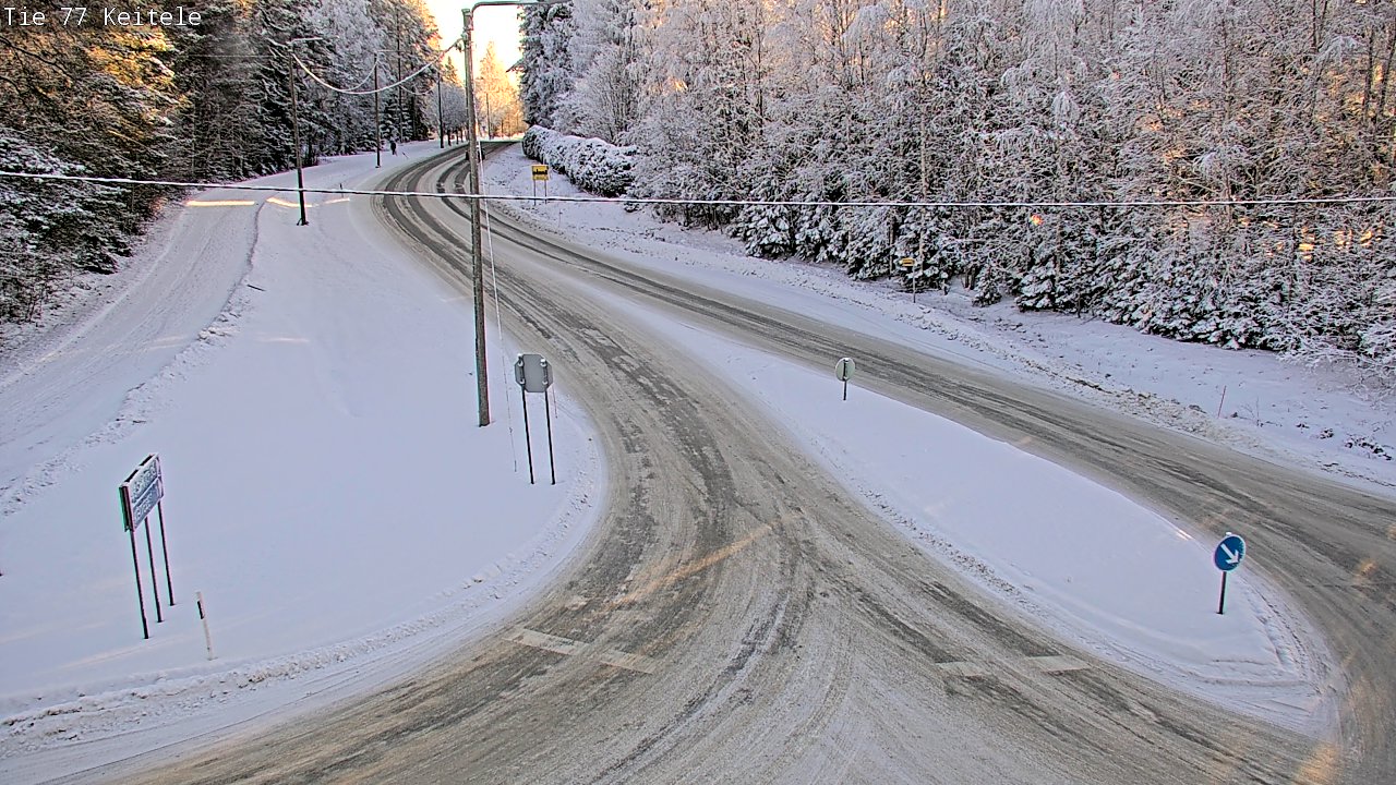 Weather Camera Image Väg 77 Keitele, Keitele, Pohjois-Savo