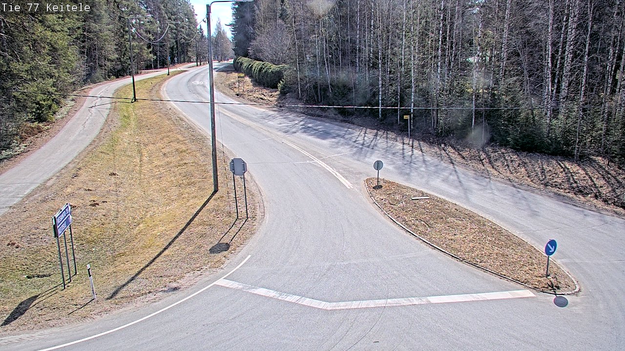 Weather Camera Image Road 77 Keitele, Keitele, Pohjois-Savo
