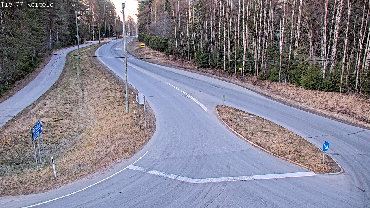 Weather Camera Image Road 77 Keitele, Keitele, Pohjois-Savo