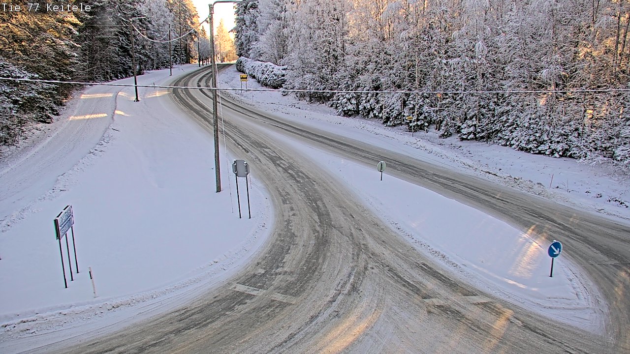 Weather Camera Image Väg 77 Keitele, Keitele, Pohjois-Savo