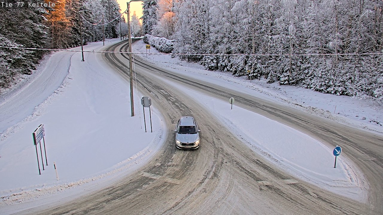 Weather Camera Image Väg 77 Keitele, Keitele, Pohjois-Savo