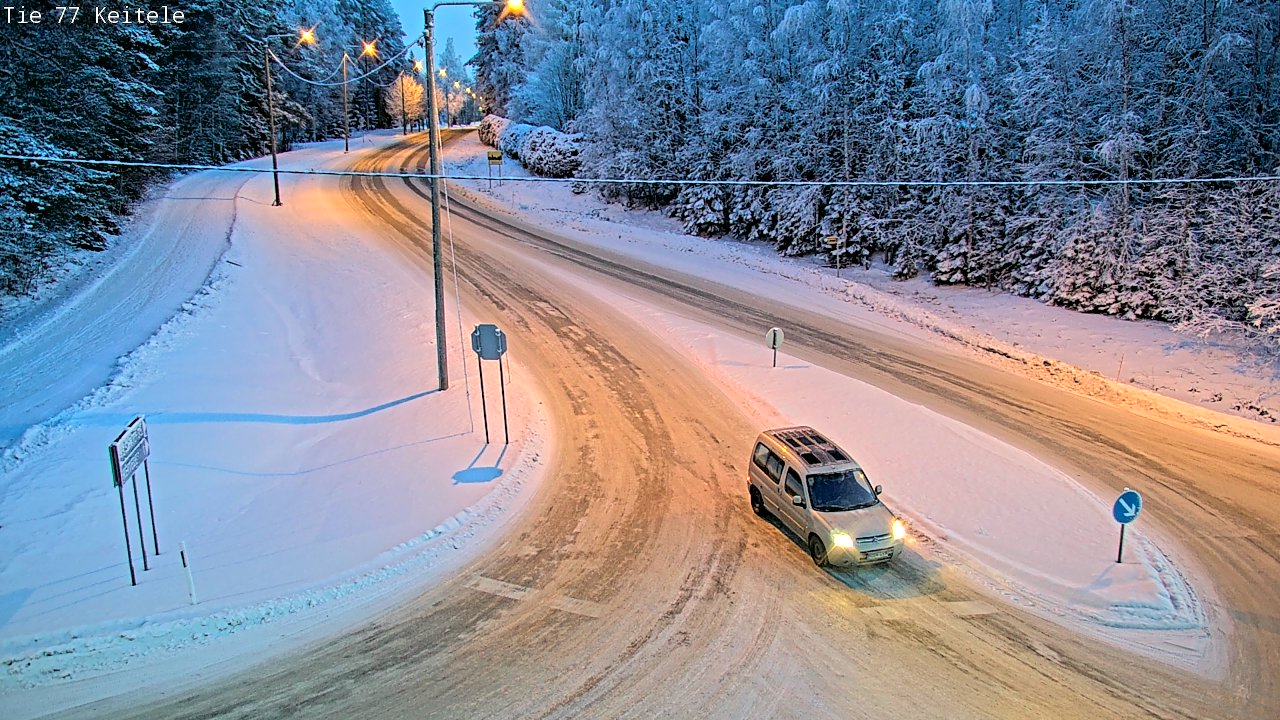 Weather Camera Image Väg 77 Keitele, Keitele, Pohjois-Savo