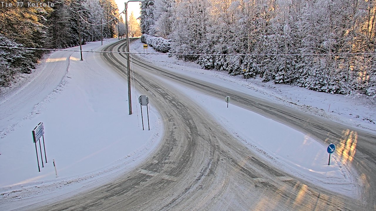 Weather Camera Image Väg 77 Keitele, Keitele, Pohjois-Savo