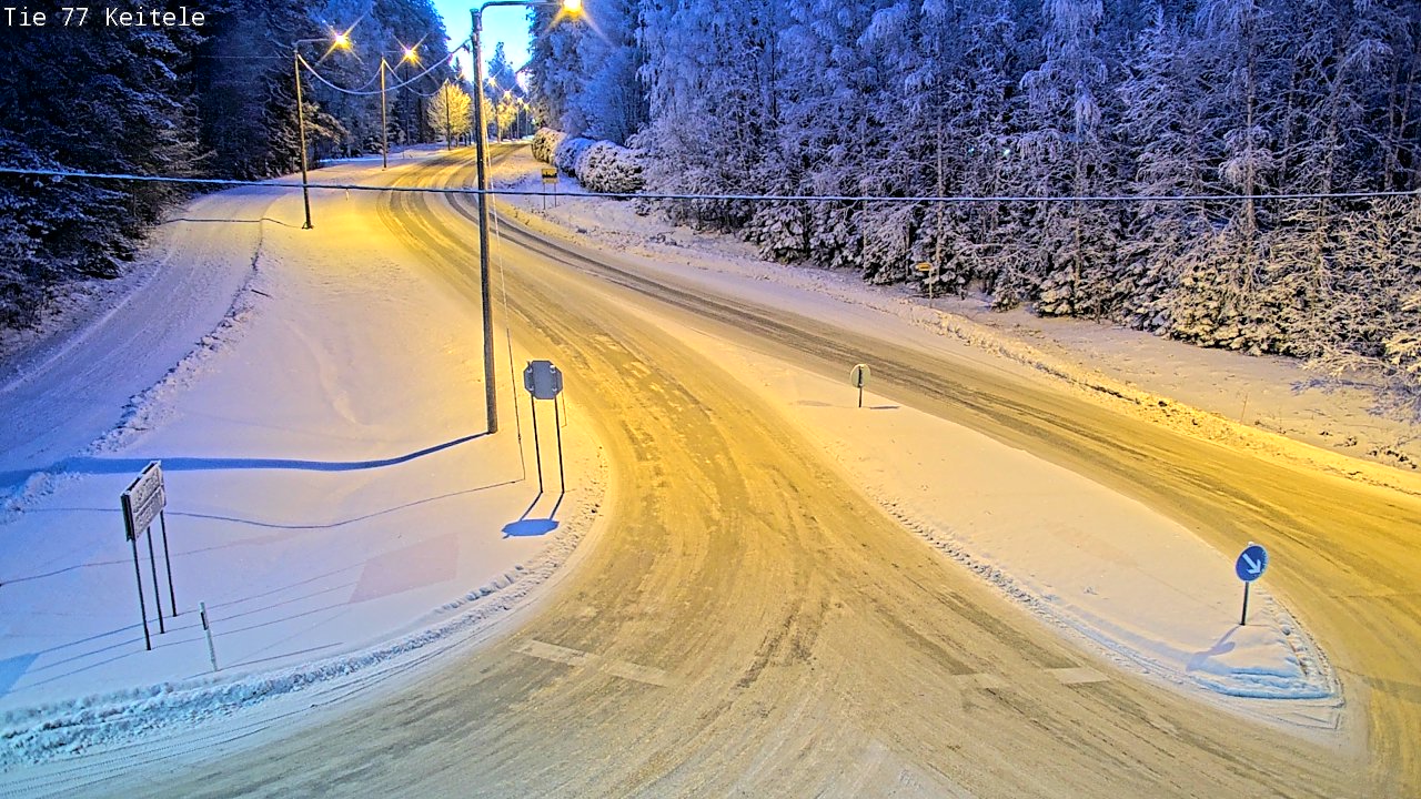 Weather Camera Image Road 77 Keitele, Keitele, Pohjois-Savo