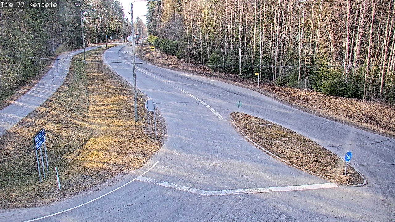 Weather Camera Image Road 77 Keitele, Keitele, Pohjois-Savo