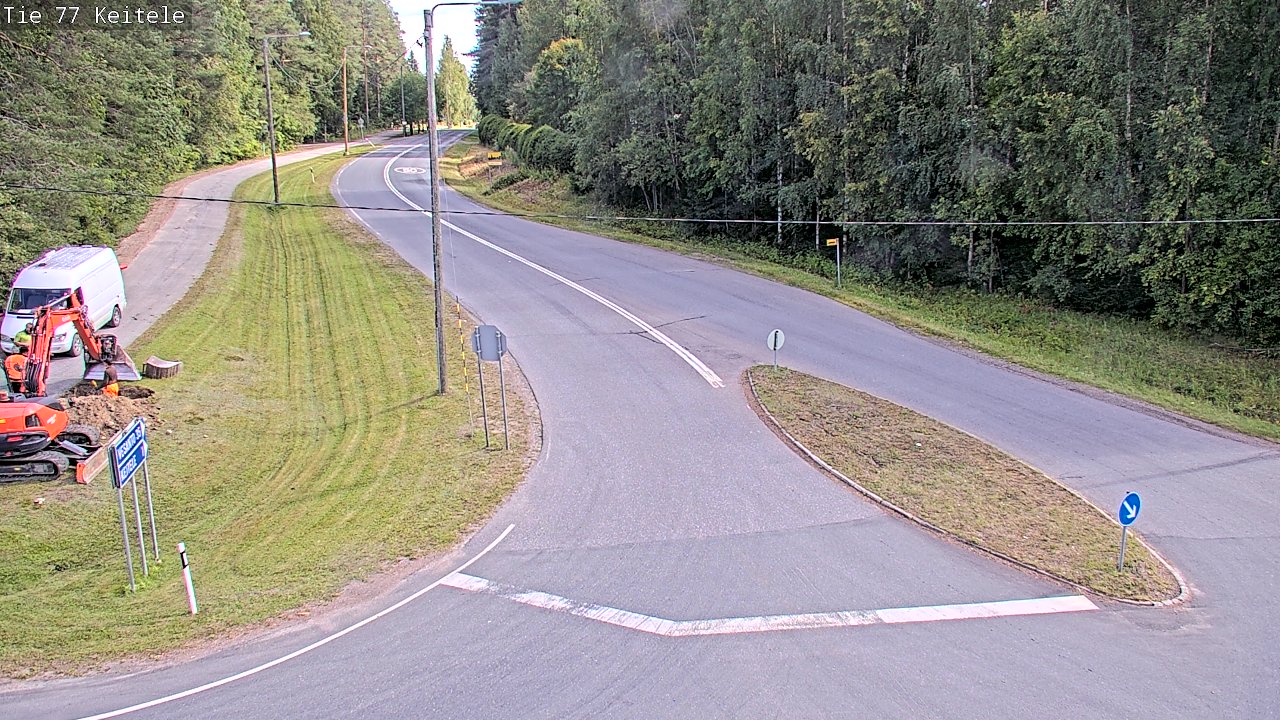 Weather Camera Image Väg 77 Keitele, Keitele, Pohjois-Savo