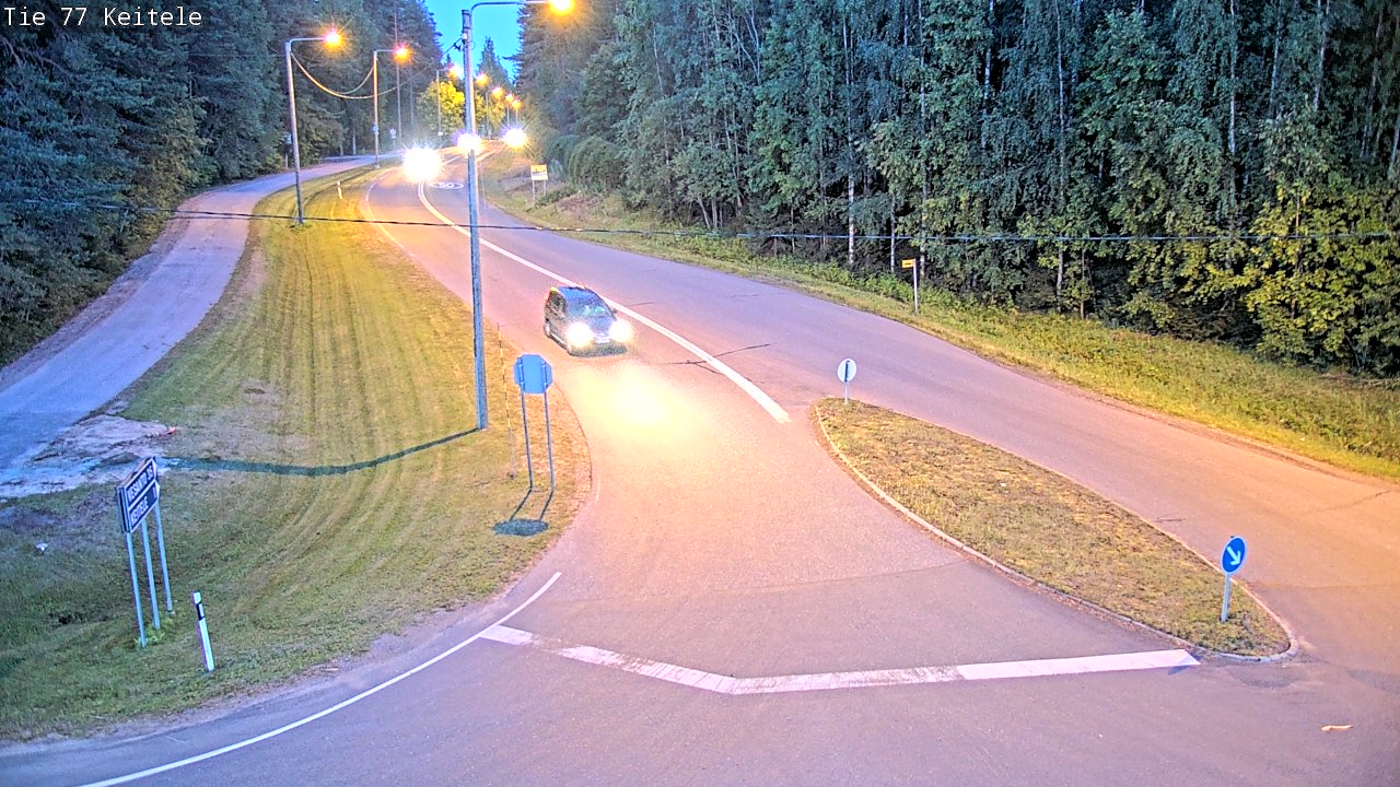 Weather Camera Image Väg 77 Keitele, Keitele, Pohjois-Savo