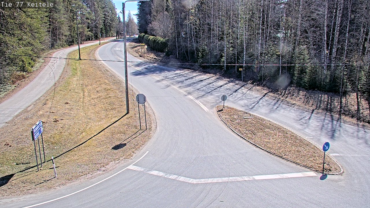 Weather Camera Image Road 77 Keitele, Keitele, Pohjois-Savo