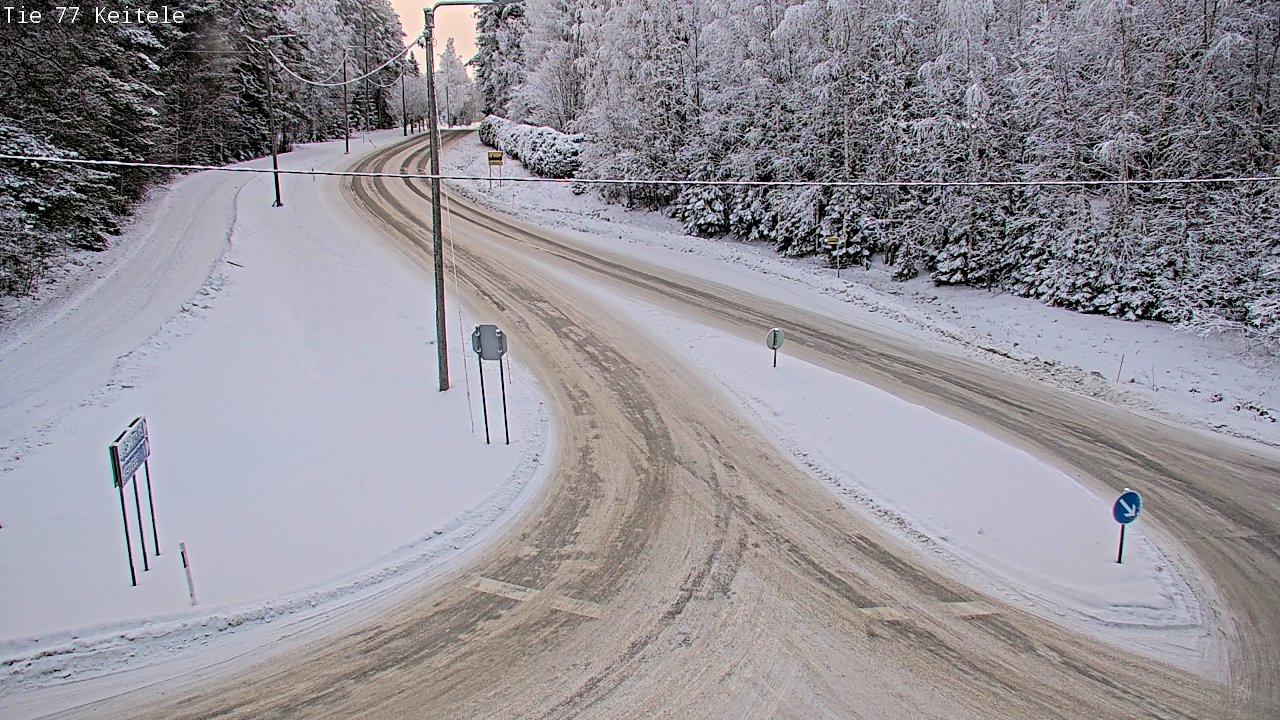 Weather Camera Image Väg 77 Keitele, Keitele, Pohjois-Savo