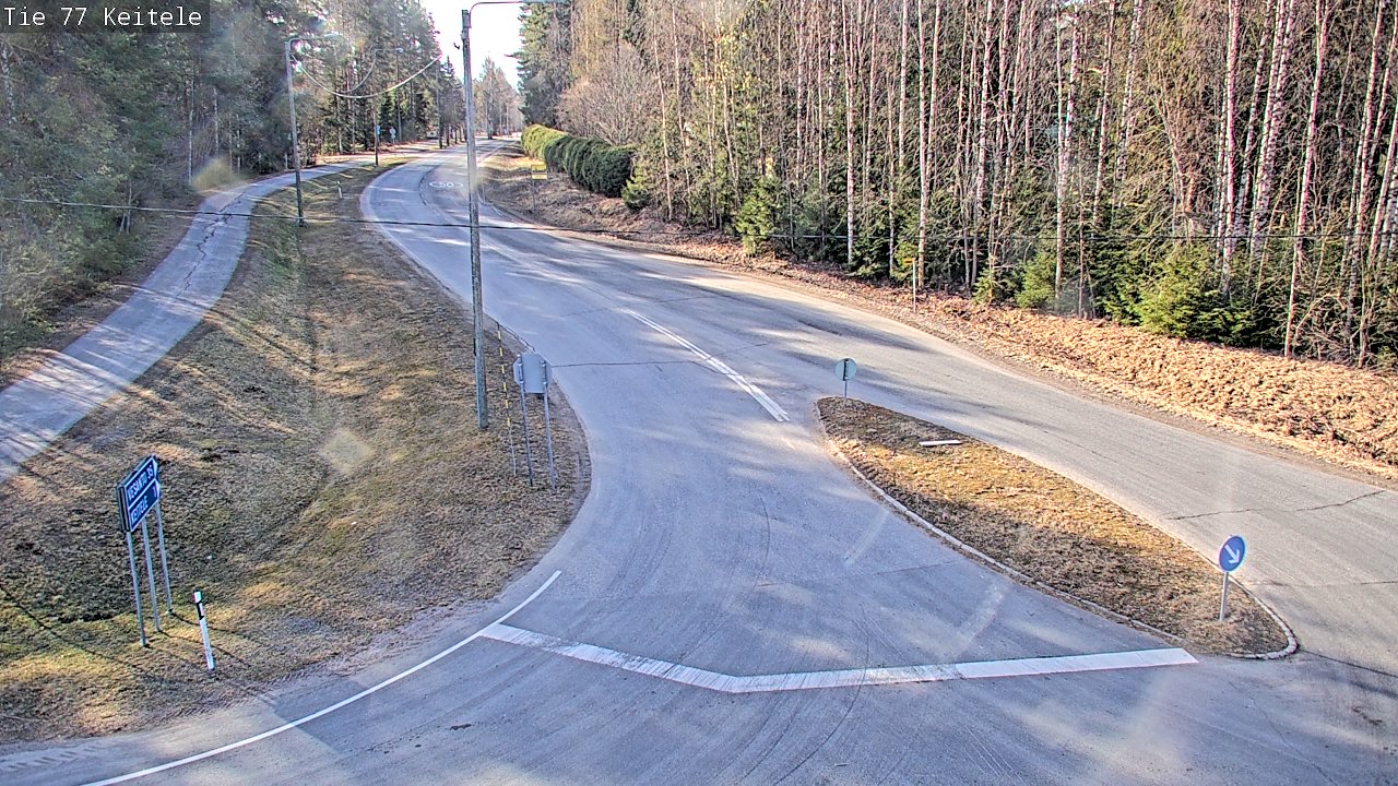 Weather Camera Image Road 77 Keitele, Keitele, Pohjois-Savo