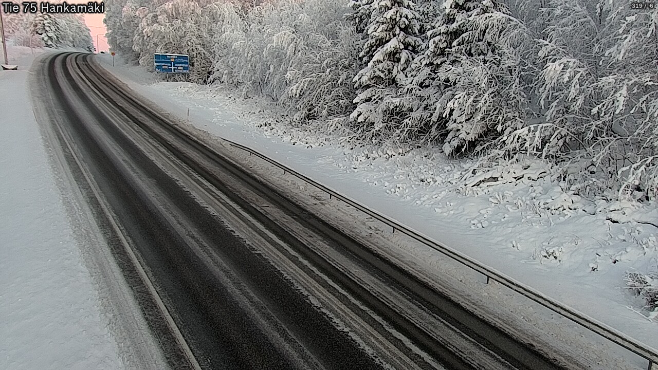 Weather Camera Image Väg 75 Rautavaara, Hankamäki, Rautavaara, Pohjois-Savo