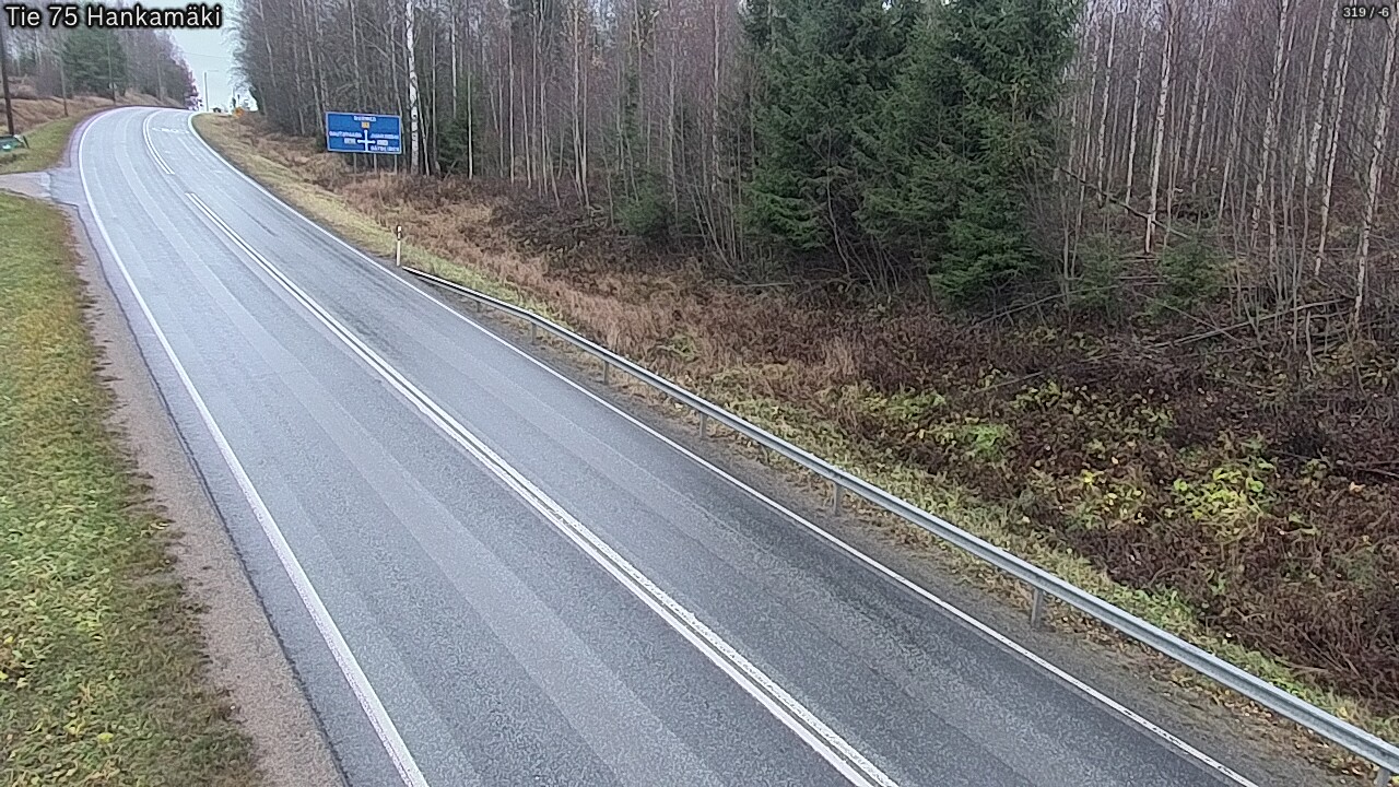 Weather Camera Image Väg 75 Rautavaara, Hankamäki, Rautavaara, Pohjois-Savo