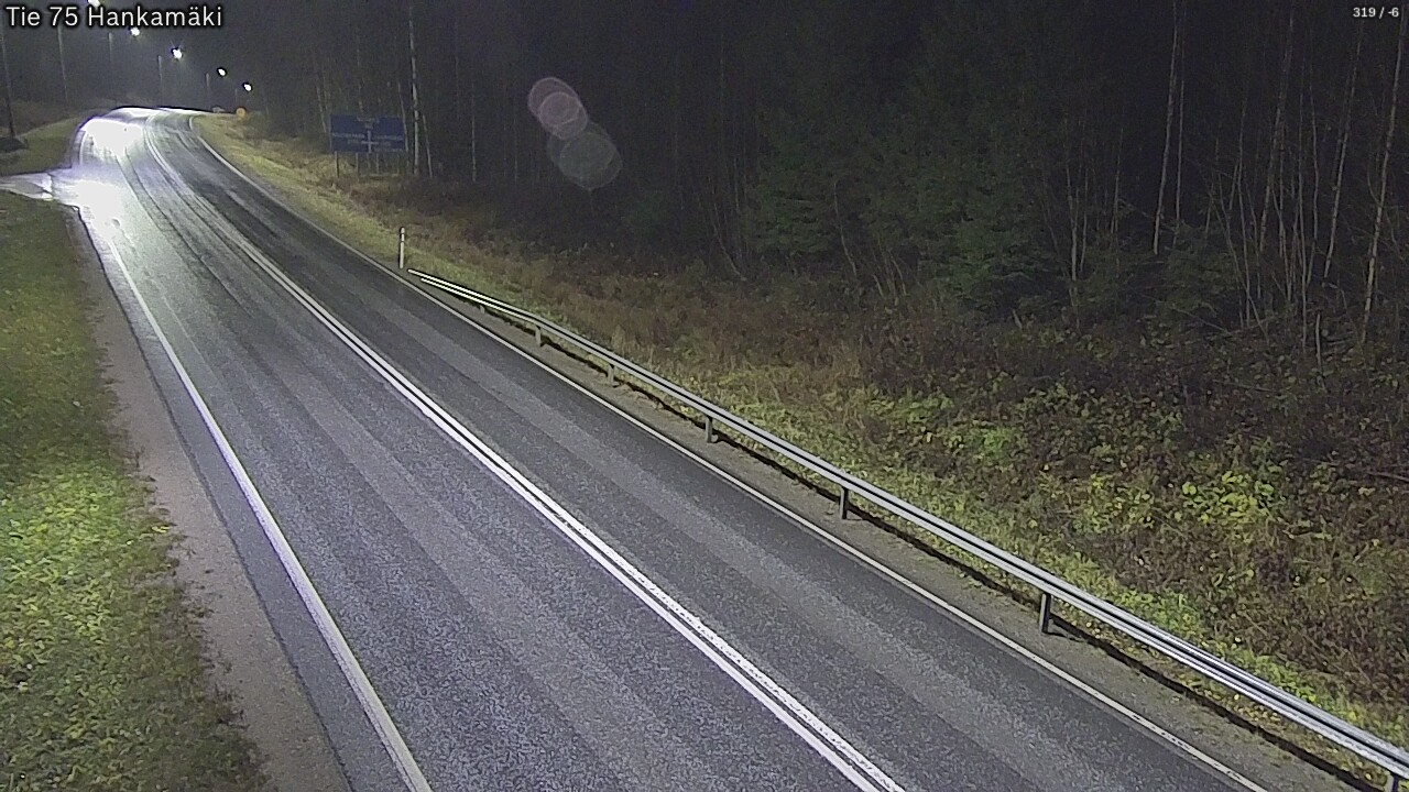Weather Camera Image Väg 75 Rautavaara, Hankamäki, Rautavaara, Pohjois-Savo
