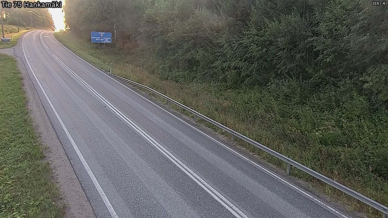 Weather Camera Image Väg 75 Rautavaara, Hankamäki, Rautavaara, Pohjois-Savo