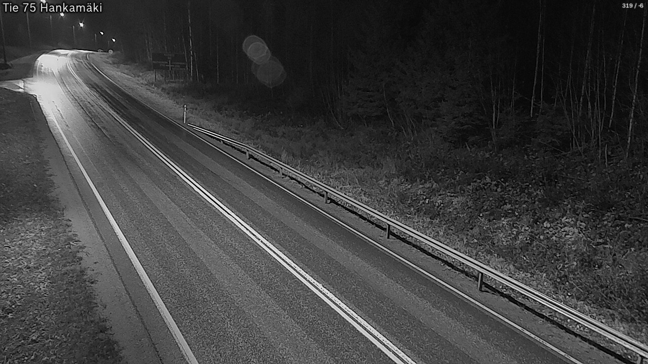 Weather Camera Image Väg 75 Rautavaara, Hankamäki, Rautavaara, Pohjois-Savo