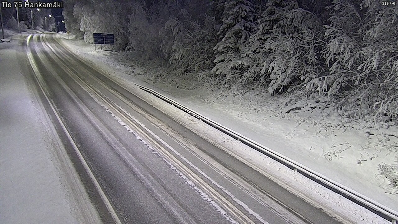 Weather Camera Image Väg 75 Rautavaara, Hankamäki, Rautavaara, Pohjois-Savo