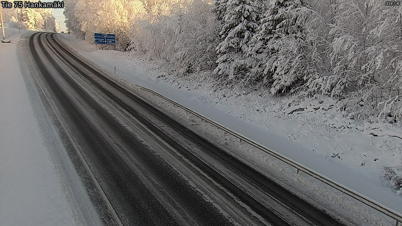 Weather Camera Image Väg 75 Rautavaara, Hankamäki, Rautavaara, Pohjois-Savo