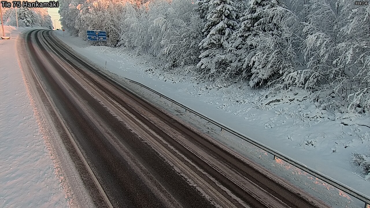 Weather Camera Image Väg 75 Rautavaara, Hankamäki, Rautavaara, Pohjois-Savo