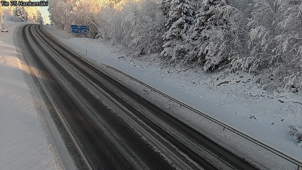 Weather Camera Image Väg 75 Rautavaara, Hankamäki, Rautavaara, Pohjois-Savo