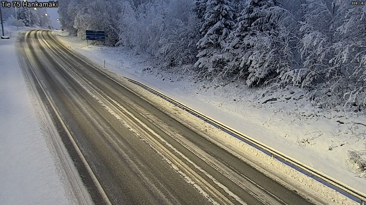 Weather Camera Image Väg 75 Rautavaara, Hankamäki, Rautavaara, Pohjois-Savo