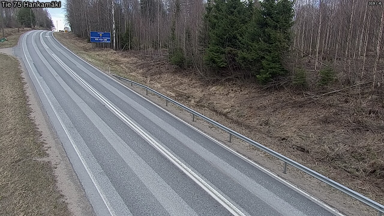 Weather Camera Image Väg 75 Rautavaara, Hankamäki, Rautavaara, Pohjois-Savo