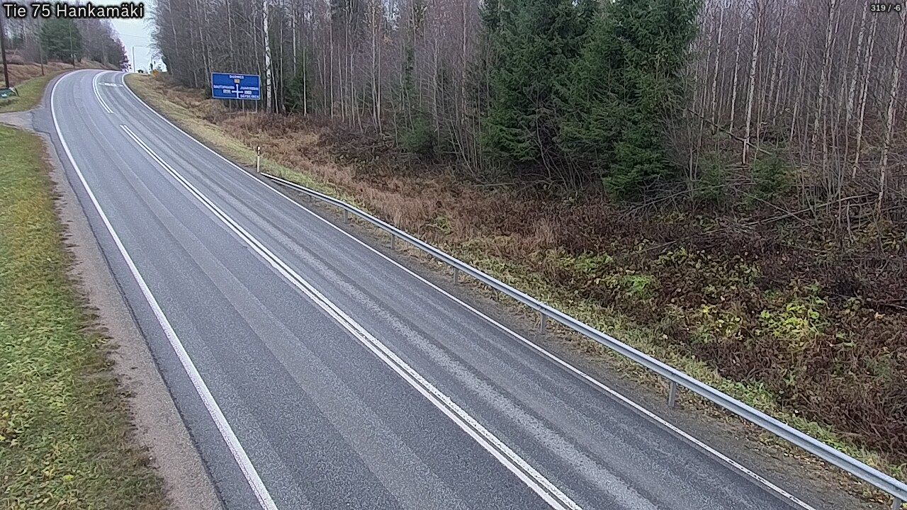 Weather Camera Image Väg 75 Rautavaara, Hankamäki, Rautavaara, Pohjois-Savo