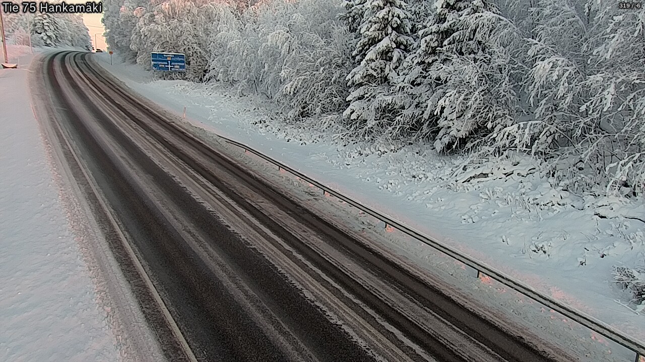 Weather Camera Image Väg 75 Rautavaara, Hankamäki, Rautavaara, Pohjois-Savo