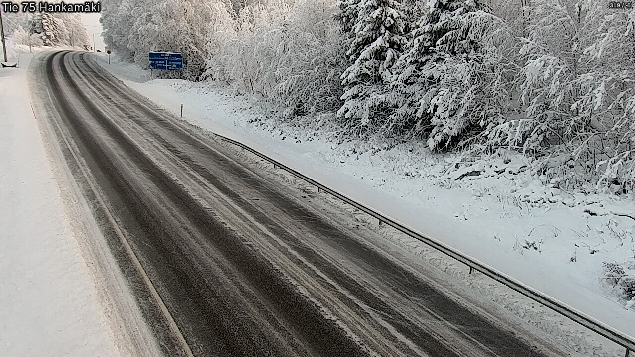 Weather Camera Image Väg 75 Rautavaara, Hankamäki, Rautavaara, Pohjois-Savo