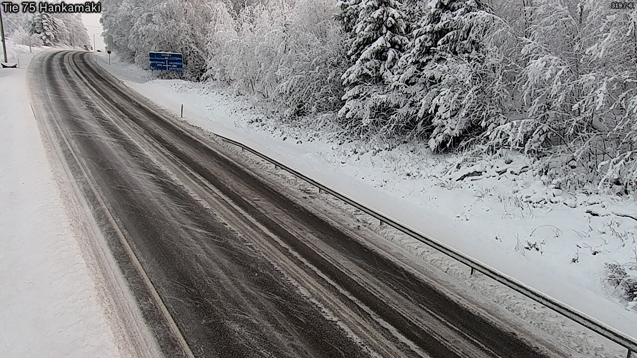 Weather Camera Image Väg 75 Rautavaara, Hankamäki, Rautavaara, Pohjois-Savo