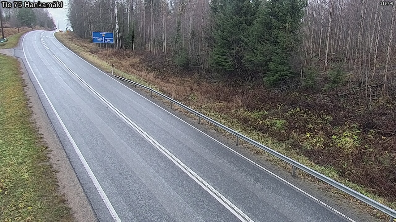 Weather Camera Image Väg 75 Rautavaara, Hankamäki, Rautavaara, Pohjois-Savo
