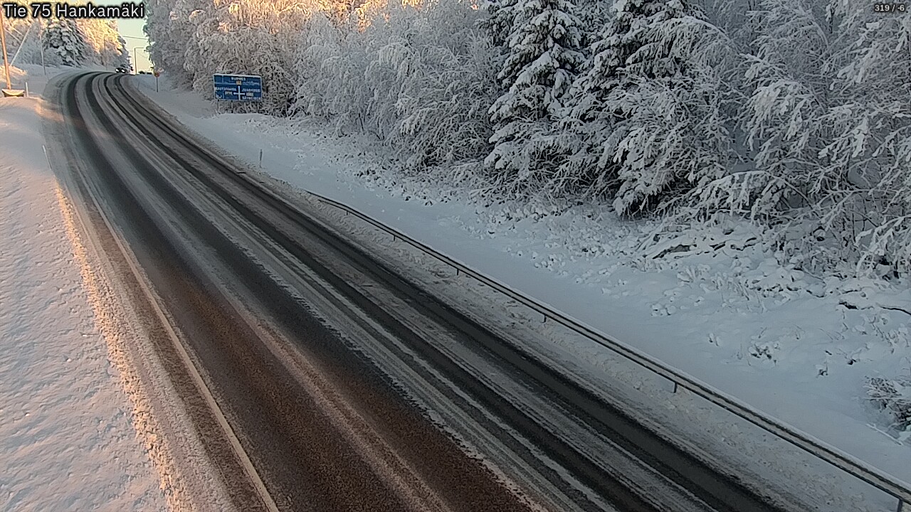 Weather Camera Image Väg 75 Rautavaara, Hankamäki, Rautavaara, Pohjois-Savo