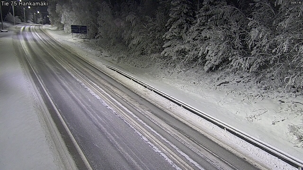 Weather Camera Image Väg 75 Rautavaara, Hankamäki, Rautavaara, Pohjois-Savo