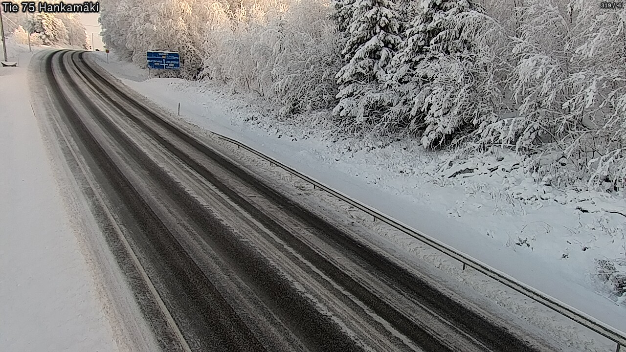Weather Camera Image Väg 75 Rautavaara, Hankamäki, Rautavaara, Pohjois-Savo