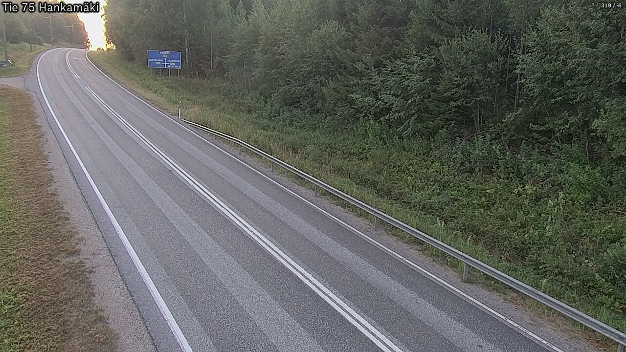 Weather Camera Image Väg 75 Rautavaara, Hankamäki, Rautavaara, Pohjois-Savo
