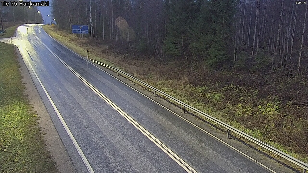Weather Camera Image Väg 75 Rautavaara, Hankamäki, Rautavaara, Pohjois-Savo