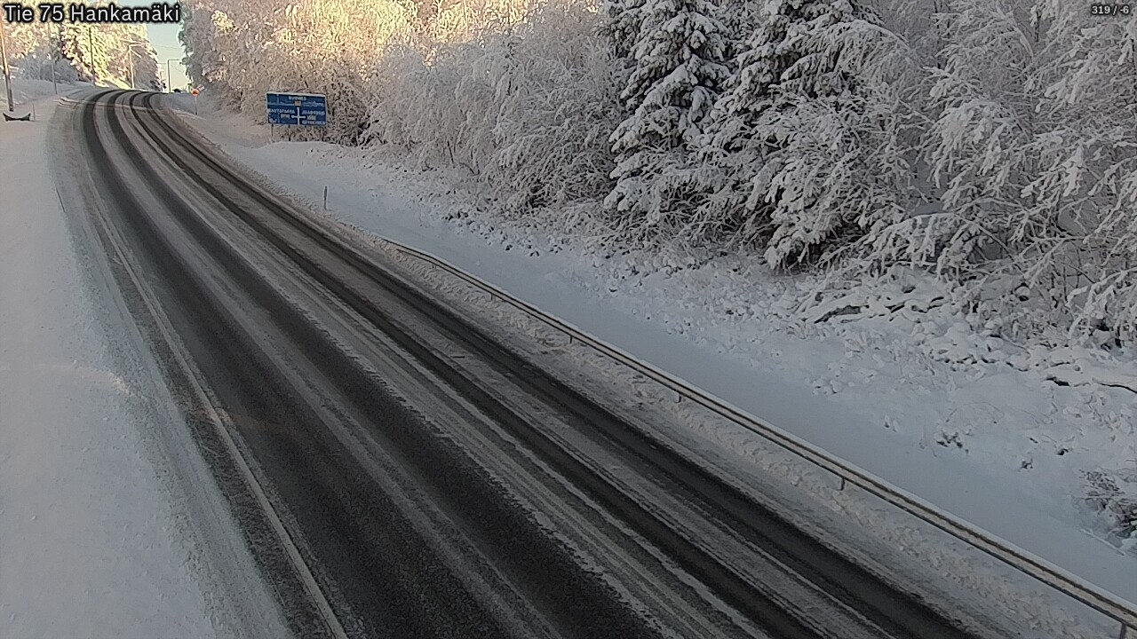 Weather Camera Image Väg 75 Rautavaara, Hankamäki, Rautavaara, Pohjois-Savo