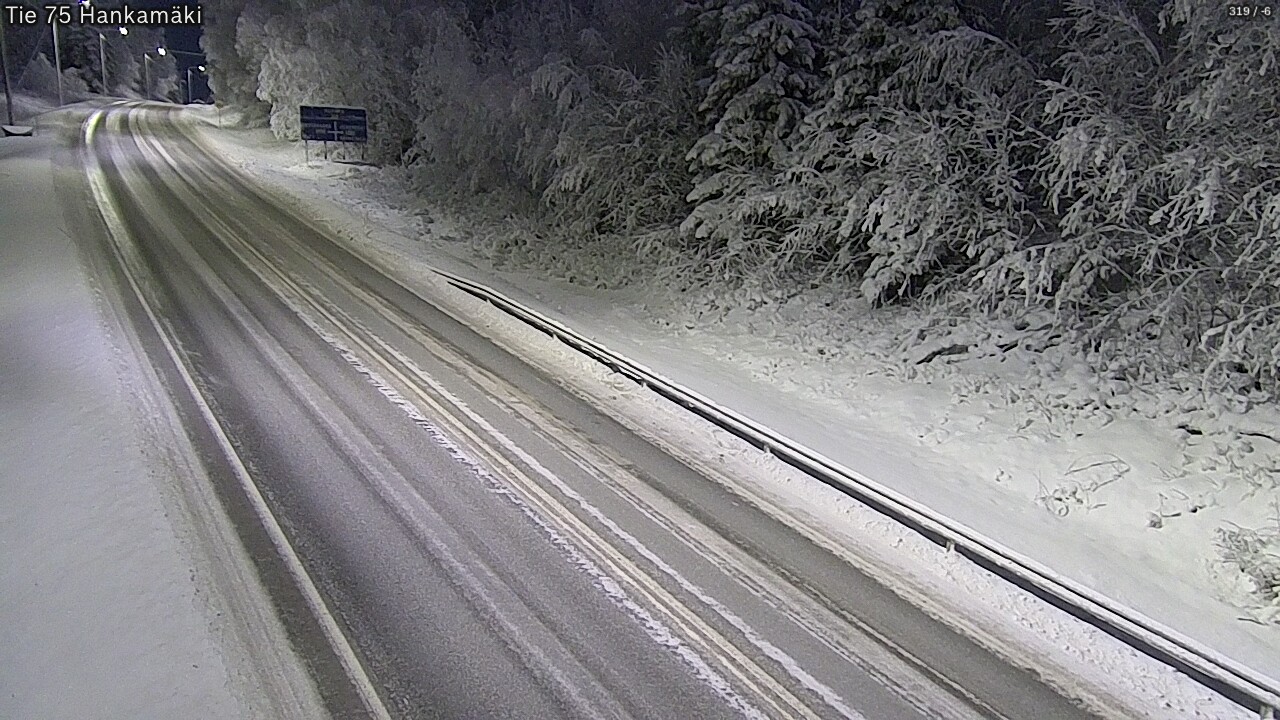 Weather Camera Image Väg 75 Rautavaara, Hankamäki, Rautavaara, Pohjois-Savo