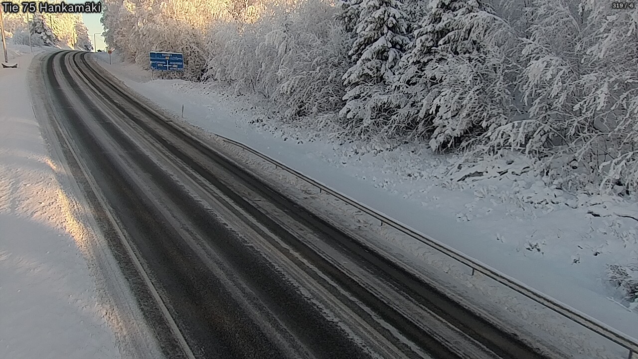Weather Camera Image Väg 75 Rautavaara, Hankamäki, Rautavaara, Pohjois-Savo