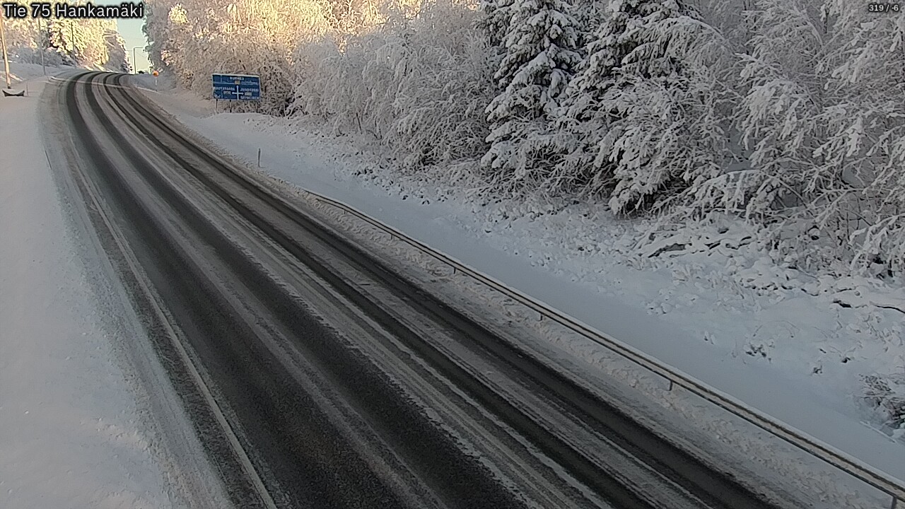 Weather Camera Image Väg 75 Rautavaara, Hankamäki, Rautavaara, Pohjois-Savo