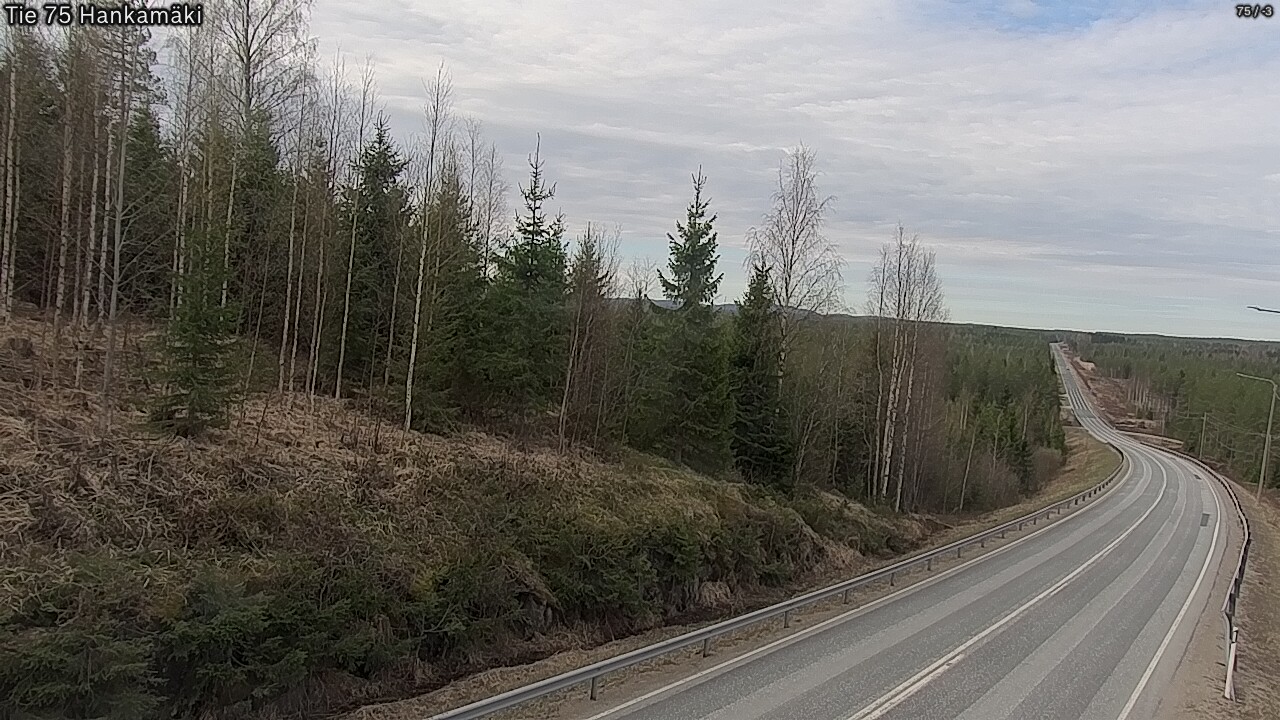 Weather Camera Image Road 75 Rautavaara, Hankamäki, Rautavaara, Pohjois-Savo