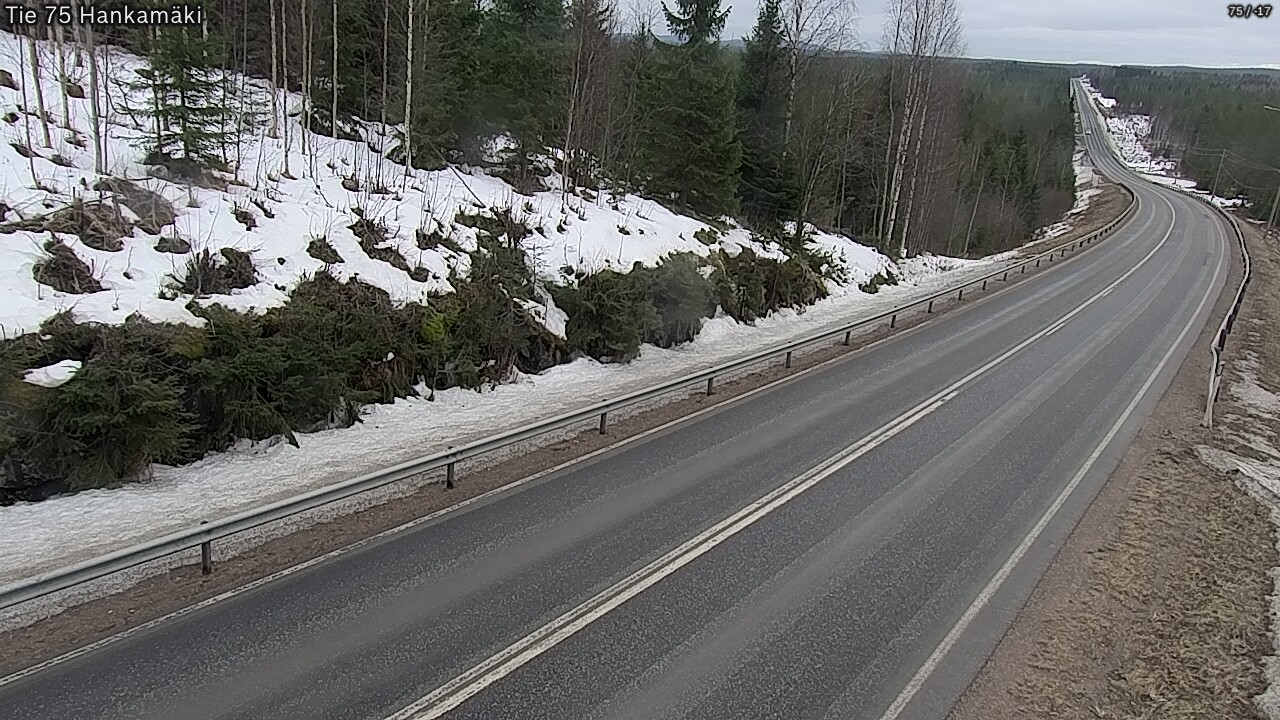 Weather Camera Image Väg 75 Rautavaara, Hankamäki, Rautavaara, Pohjois-Savo