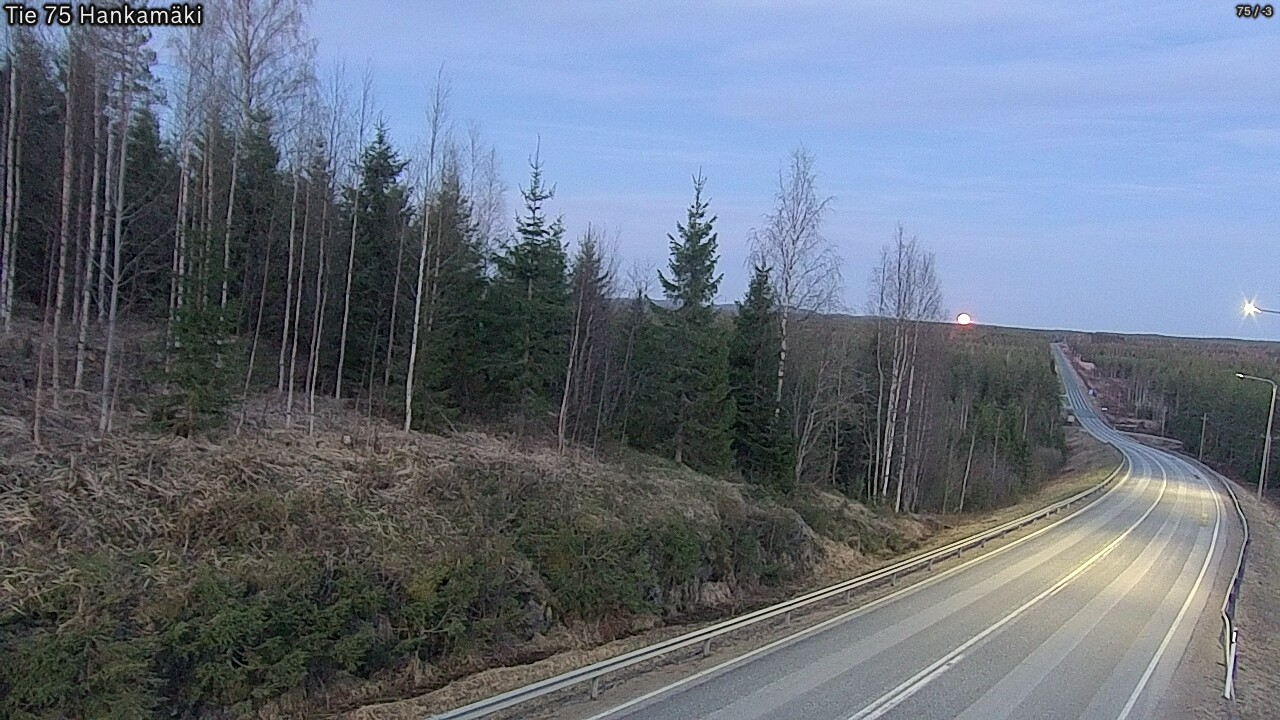 Weather Camera Image Road 75 Rautavaara, Hankamäki, Rautavaara, Pohjois-Savo