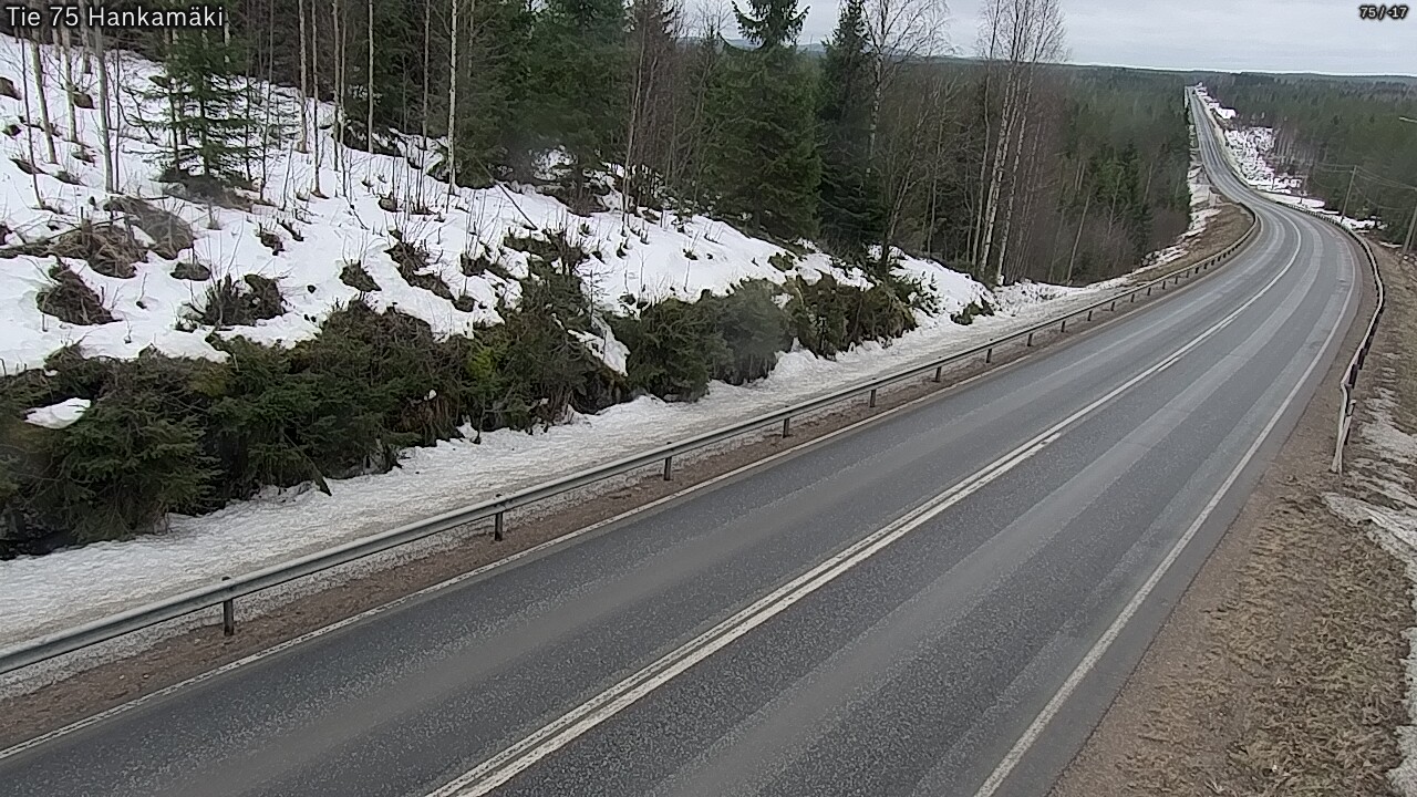 Weather Camera Image Väg 75 Rautavaara, Hankamäki, Rautavaara, Pohjois-Savo