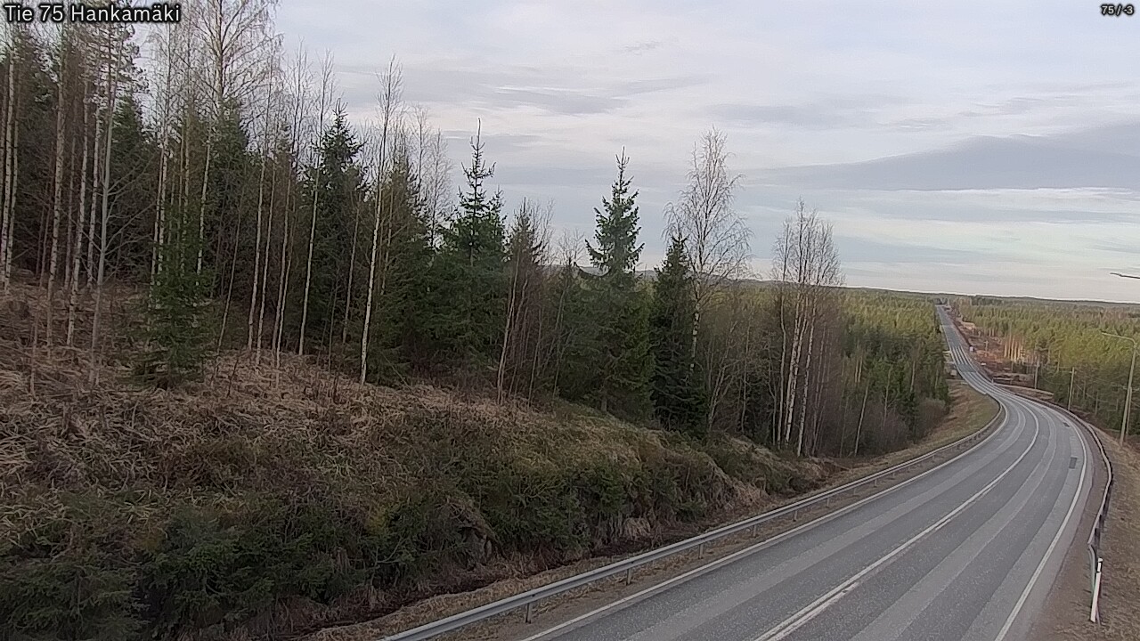 Weather Camera Image Road 75 Rautavaara, Hankamäki, Rautavaara, Pohjois-Savo
