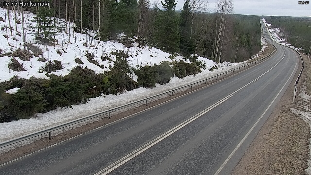 Weather Camera Image Väg 75 Rautavaara, Hankamäki, Rautavaara, Pohjois-Savo