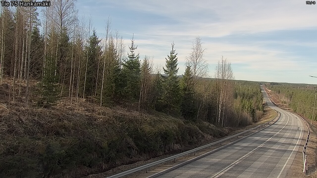 Kelikamerat Kuva Tie 75 Rautavaara, Hankamäki, Rautavaara, Pohjois-Savo