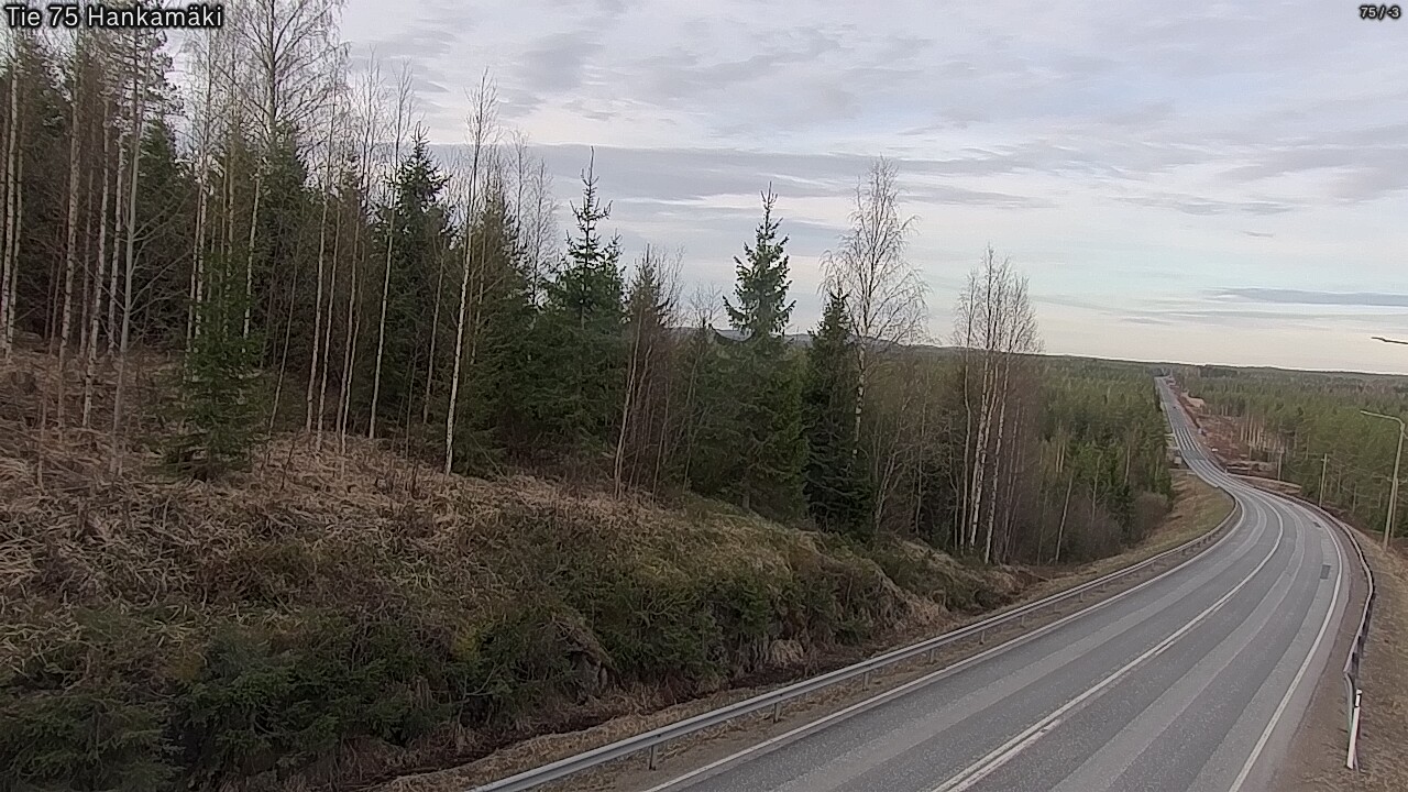 Weather Camera Image Road 75 Rautavaara, Hankamäki, Rautavaara, Pohjois-Savo