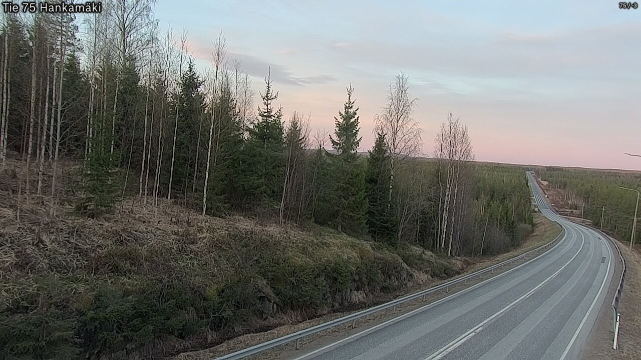 Weather Camera Image Road 75 Rautavaara, Hankamäki, Rautavaara, Pohjois-Savo